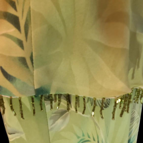 NWT Donna Ricco size 14 lime green 2 piece top & skirt - Picture 6 of 15